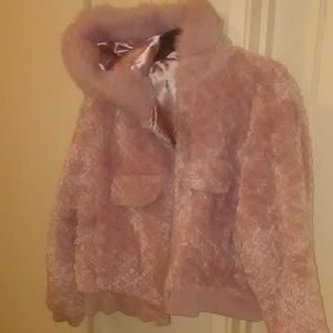 Silk wool like fluffy winter jacket